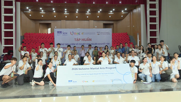 인천대 HUSS 포용사회사업단-UNESCO ICM, 베트남서 장애인 무예로 ‘포용’ 실천…현지 방송 소개 대표이미지